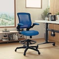 Flash Furniture Drafting Chair, Mesh, Blue BL-ZP-8805D-BLUE-GG